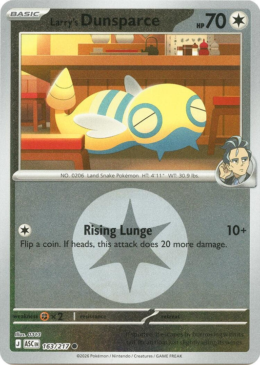 Image for Larry's Dunsparce (Energy Symbol Pattern) (163/217) (ASC) - Pokemon