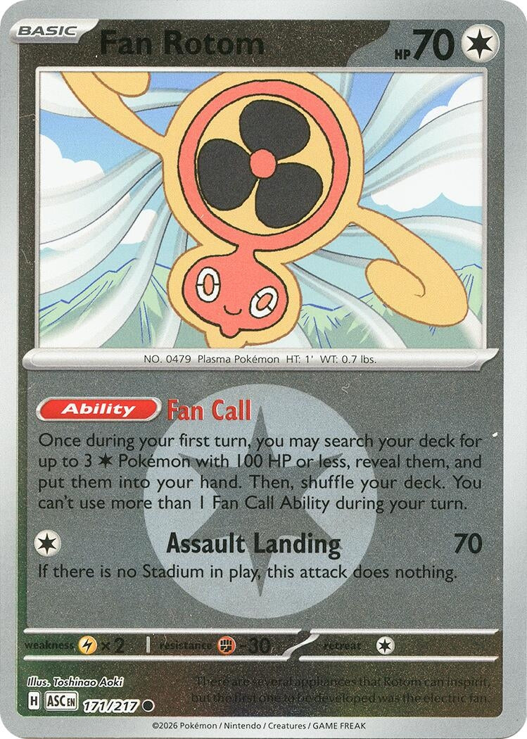 Image for Fan Rotom - 171/217 (Energy Symbol Pattern) (171/217) (ASC) - Pokemon