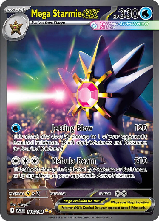 Image for Mega Starmie ex (118/088) (POR) - Pokemon
