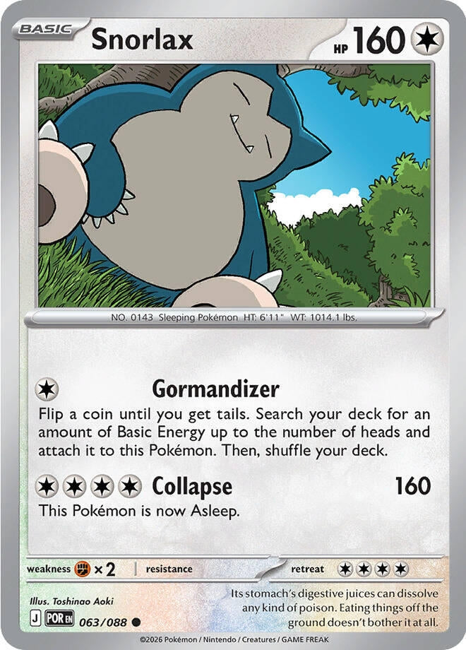 Image for Snorlax (063/088) (POR) - Pokemon
