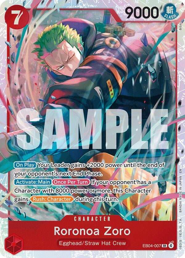 Image for Roronoa Zoro (EB04-007) (EB04-007) (Adventure on Kami's Island) (OP15-EB04) - One Piece Card Game