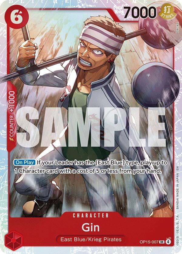 Image for Gin (OP15-007) (Adventure on Kami's Island) (OP15-EB04) - One Piece Card Game