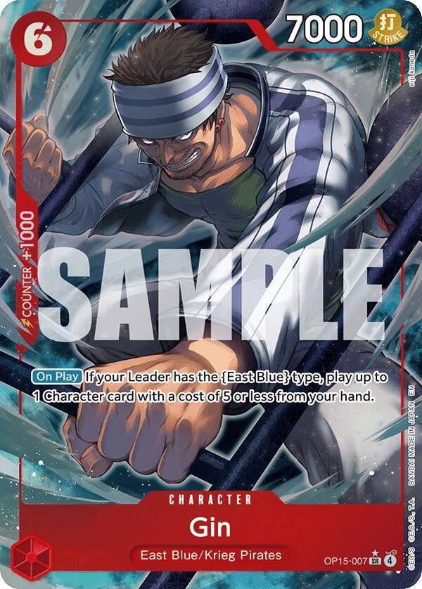 Image for Gin (Alternate Art) (OP15-007) (Adventure on Kami's Island) (OP15-EB04) - One Piece Card Game