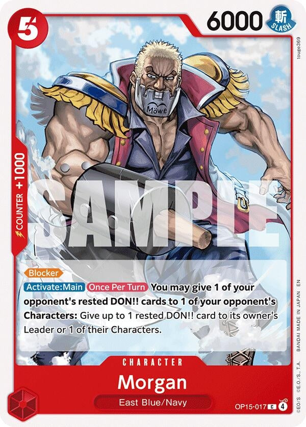 Image for Morgan (OP15-017) (Adventure on Kami's Island) (OP15-EB04) - One Piece Card Game