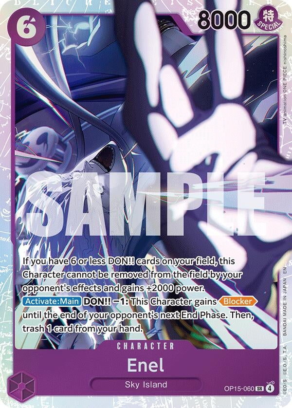 Image for Enel (OP15-060) (OP15-060) (Adventure on Kami's Island) (OP15-EB04) - One Piece Card Game