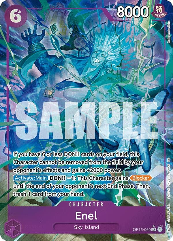Image for Enel (OP15-060) (Alternate Art) (OP15-060) (Adventure on Kami's Island) (OP15-EB04) - One Piece Card Game