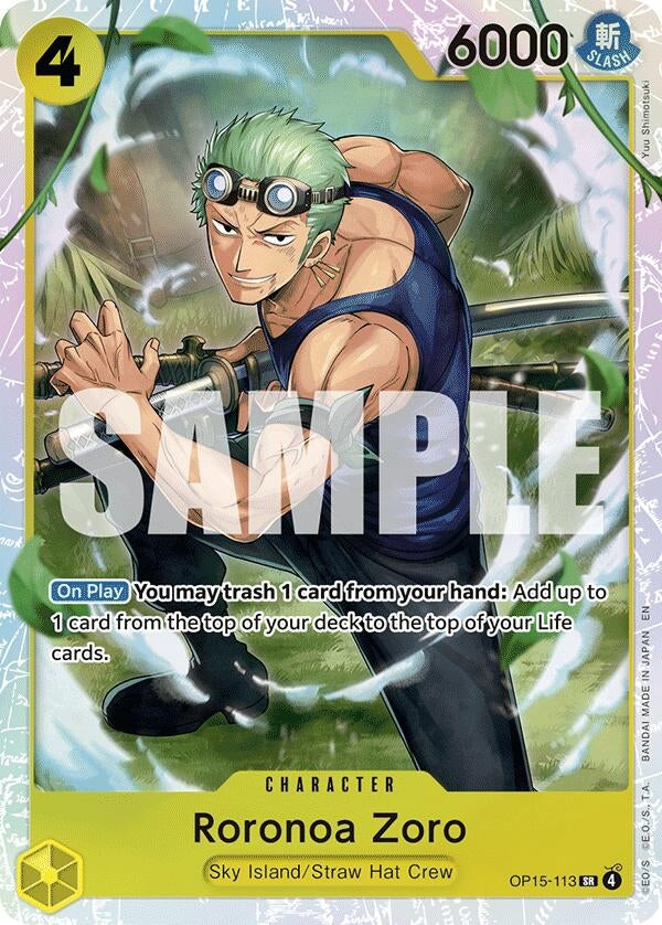 Image for Roronoa Zoro (OP15-113) (OP15-113) (Adventure on Kami's Island) (OP15-EB04) - One Piece Card Game