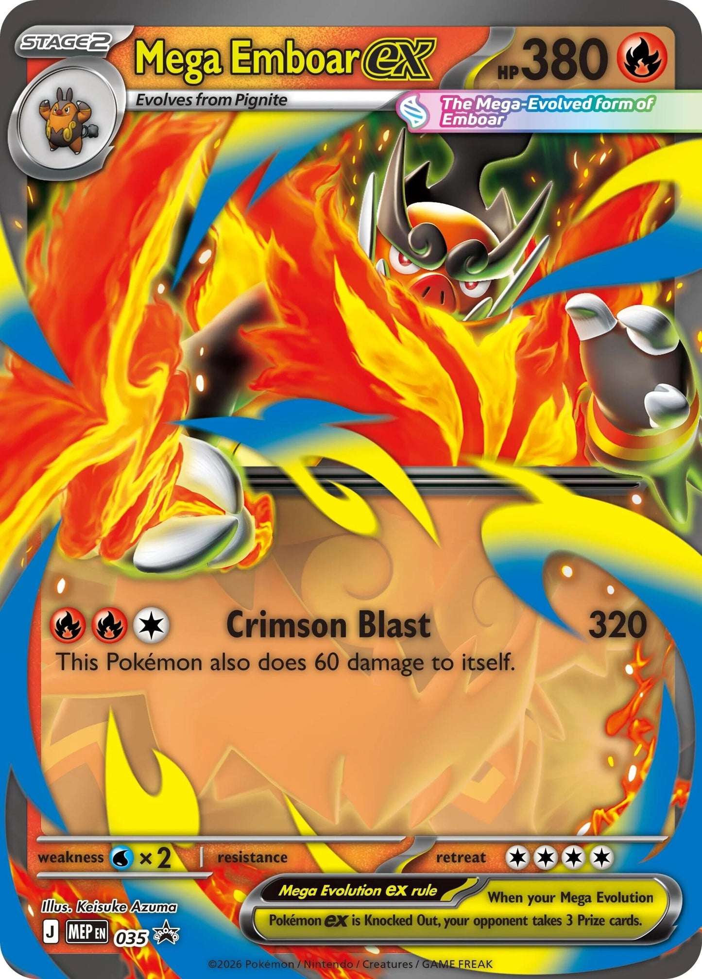 Image for Mega Emboar ex - 035 (035) (ME: Mega Evolution Promo) (MEP) - Pokemon