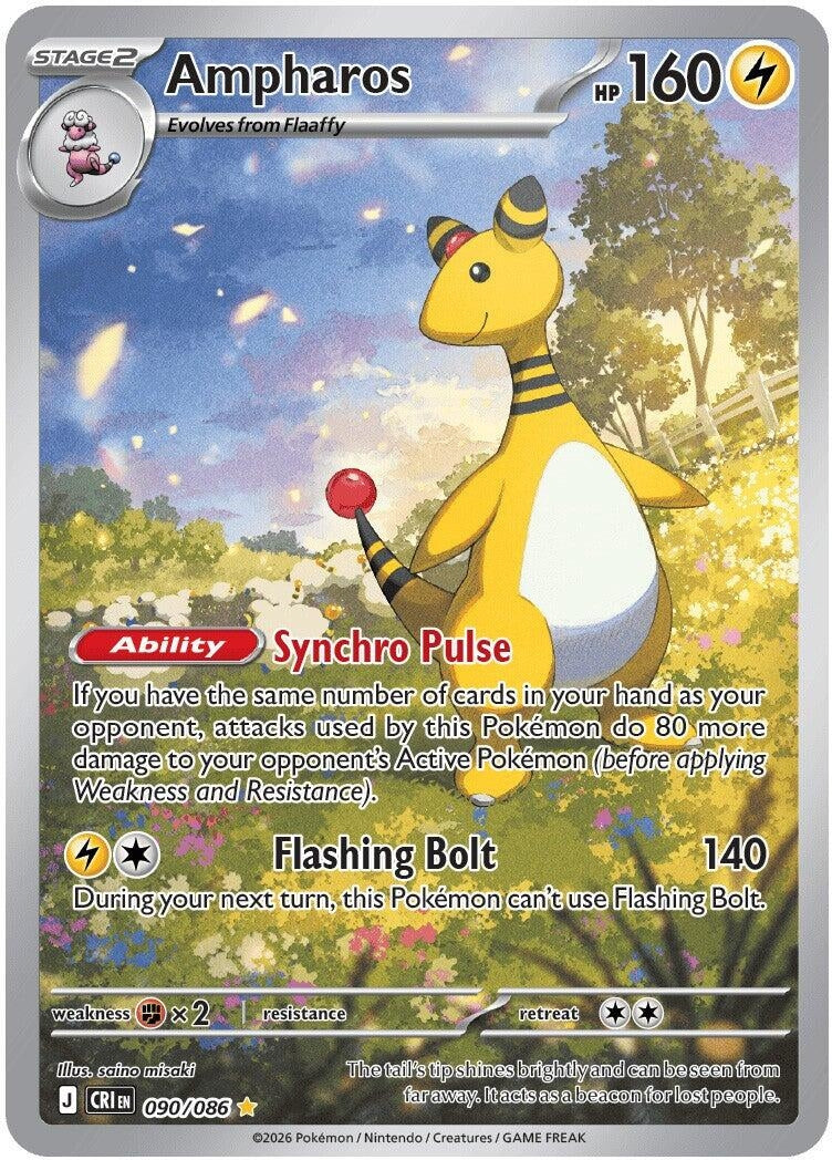 Image for Ampharos (090/086) (ME04: Chaos Rising) (CRI) - Pokemon
