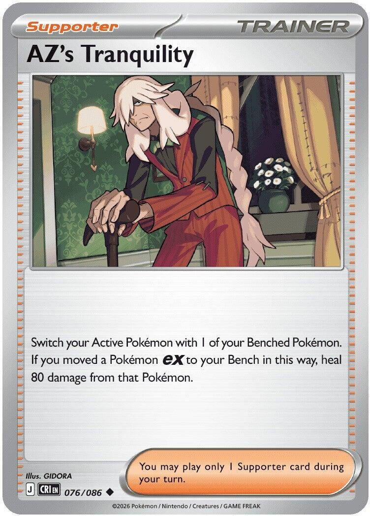 Image for AZ's Tranquility (076/086) (ME04: Chaos Rising) (CRI) - Pokemon