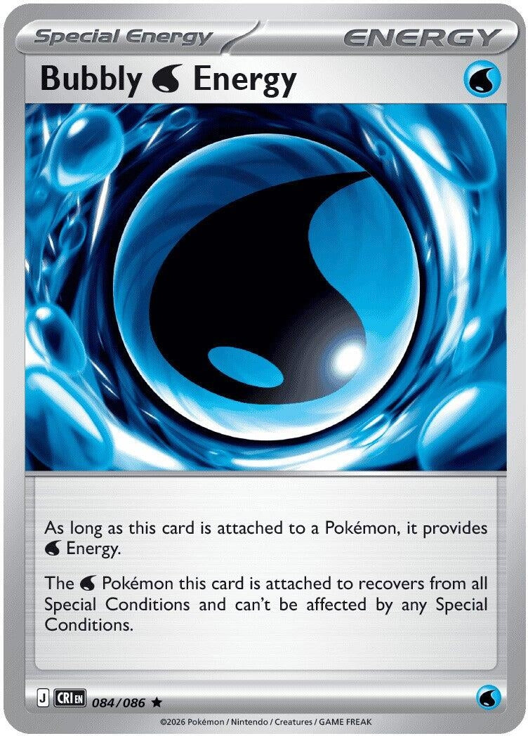 Image for Bubbly W Energy (084/086) (ME04: Chaos Rising) (CRI) - Pokemon