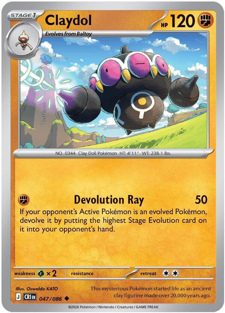 Image for Claydol (047/086) (ME04: Chaos Rising) (CRI) - Pokemon