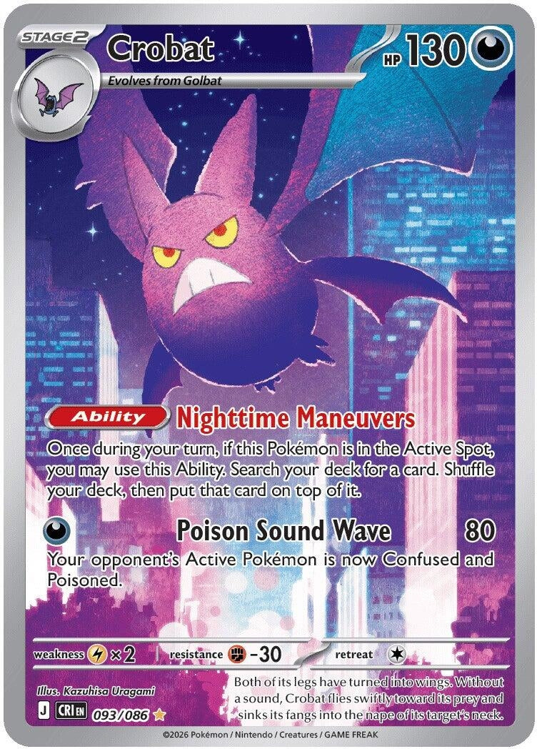 Image for Crobat (093/086) (ME04: Chaos Rising) (CRI) - Pokemon