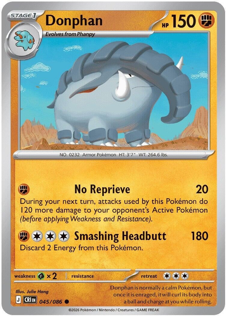 Image for Donphan (045/086) (ME04: Chaos Rising) (CRI) - Pokemon
