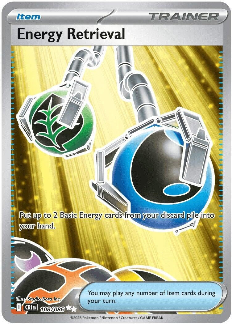 Image for Energy Retrieval (108/086) (ME04: Chaos Rising) (CRI) - Pokemon