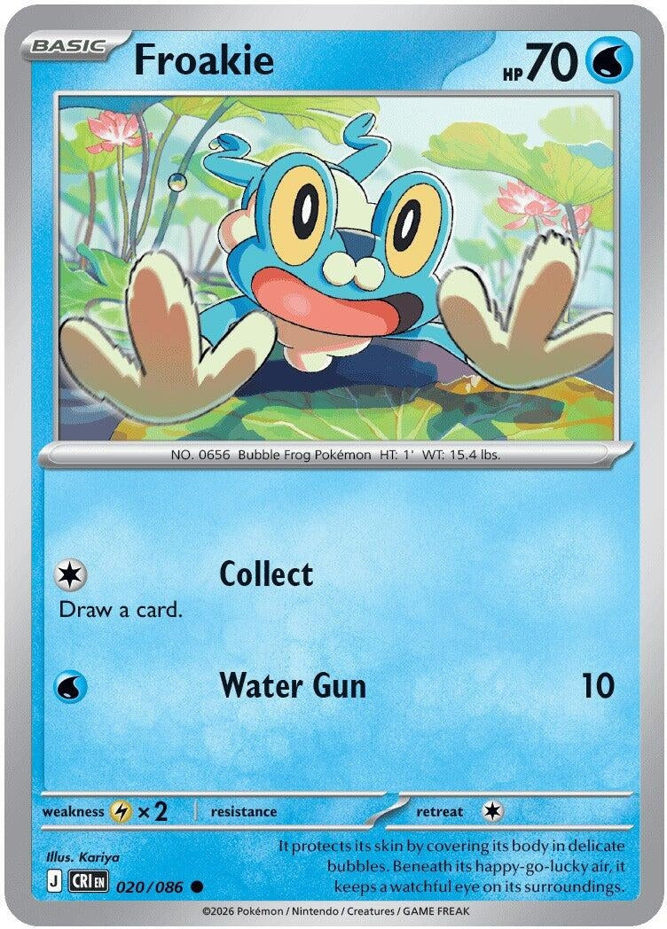 Image for Froakie (020/086) (ME04: Chaos Rising) (CRI) - Pokemon