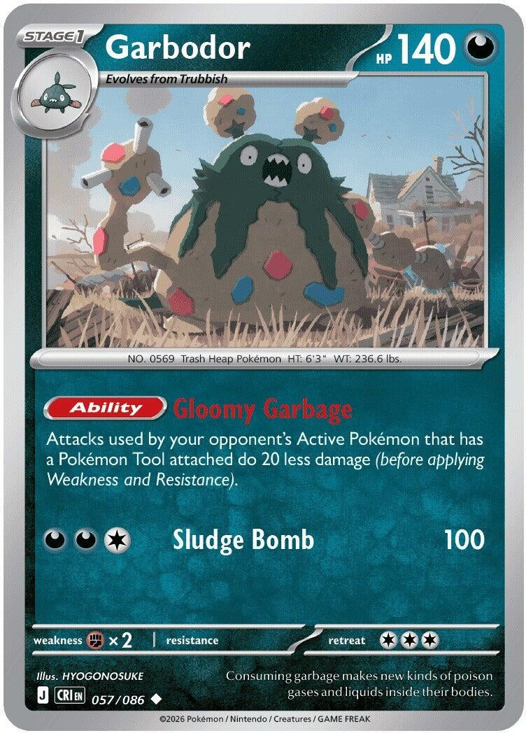Image for Garbodor (057/086) (ME04: Chaos Rising) (CRI) - Pokemon