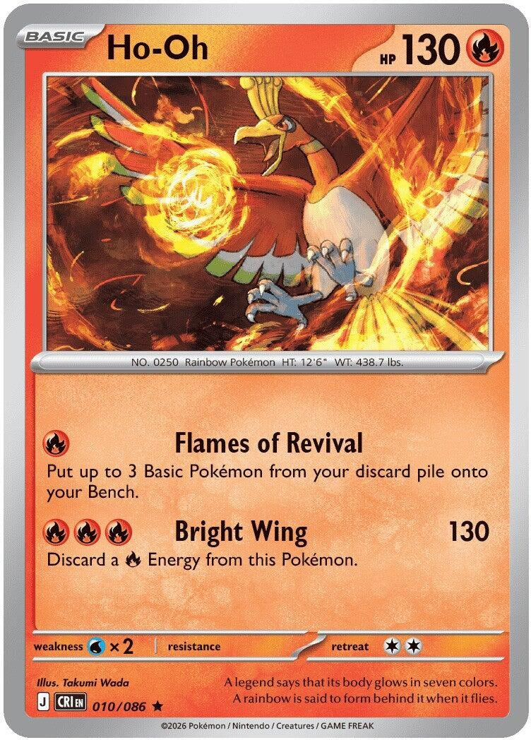 Image for Ho-Oh (010/086) (ME04: Chaos Rising) (CRI) - Pokemon