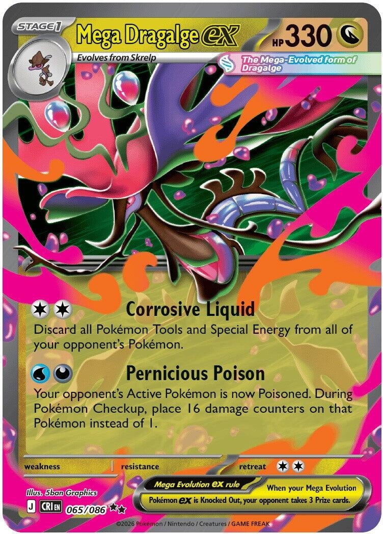 Image for Mega Dragalge ex (065/086) (ME04: Chaos Rising) (CRI) - Pokemon