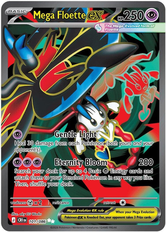 Image for Mega Floette ex (101/086) (ME04: Chaos Rising) (CRI) - Pokemon
