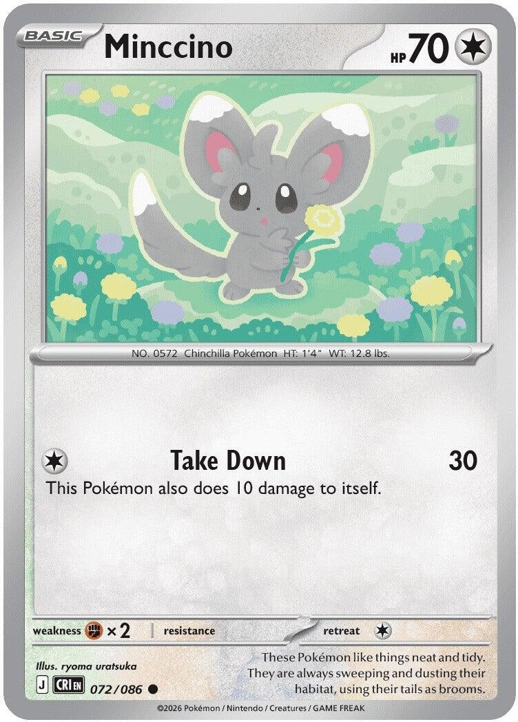Image for Minccino (072/086) (ME04: Chaos Rising) (CRI) - Pokemon