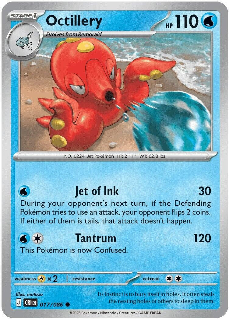 Image for Octillery (017/086) (ME04: Chaos Rising) (CRI) - Pokemon