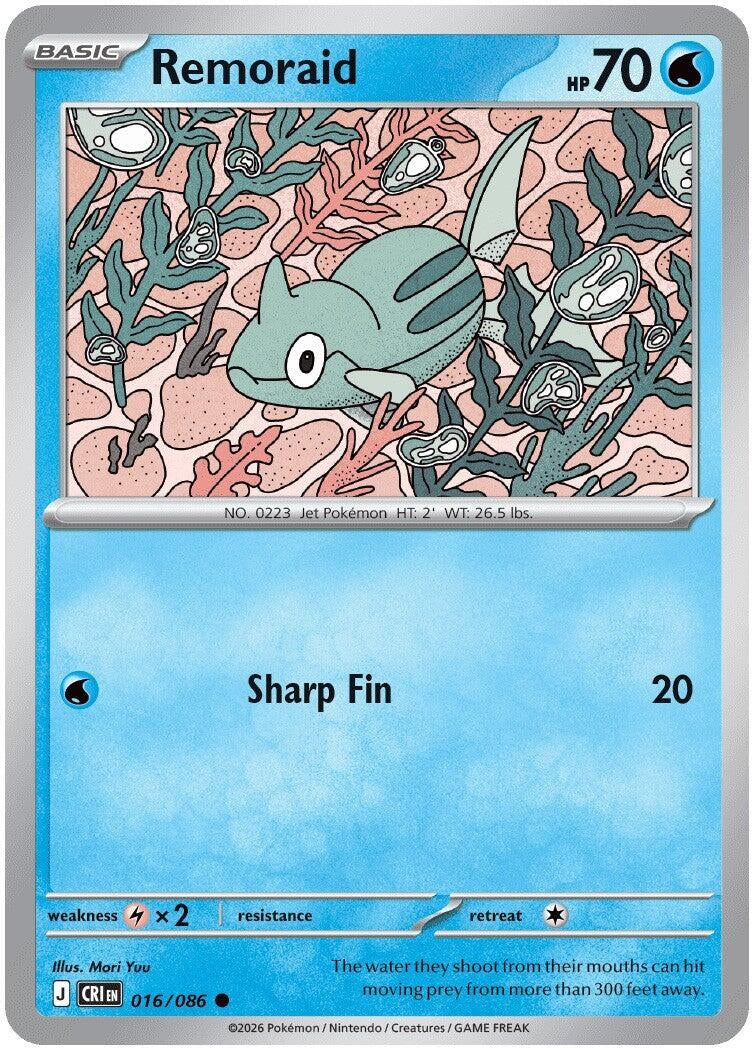 Image for Remoraid (016/086) (ME04: Chaos Rising) (CRI) - Pokemon