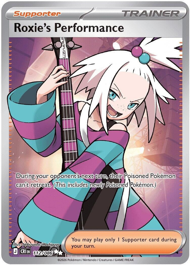 Image for Roxie's Performance (112/086) (ME04: Chaos Rising) (CRI) - Pokemon