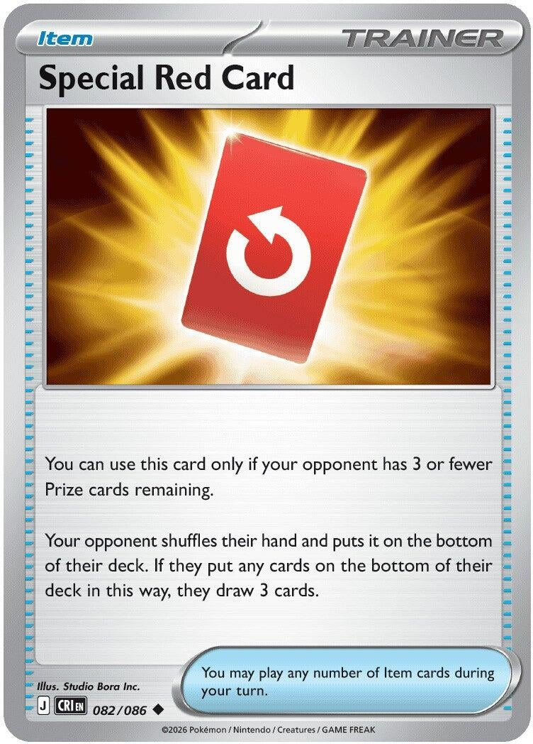 Image for Special Red Card (082/086) (ME04: Chaos Rising) (CRI) - Pokemon