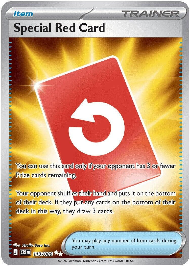Image for Special Red Card (113/086) (ME04: Chaos Rising) (CRI) - Pokemon