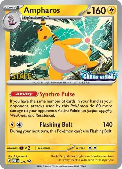 Image for Ampharos - 075 [Staff] (075) (ME: Mega Evolution Promo) (MEP) - Pokemon