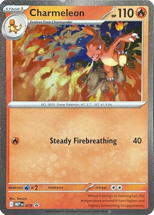 Image for Charmeleon - 079 (Cosmos Holo) (079) (ME: Mega Evolution Promo) (MEP) - Pokemon