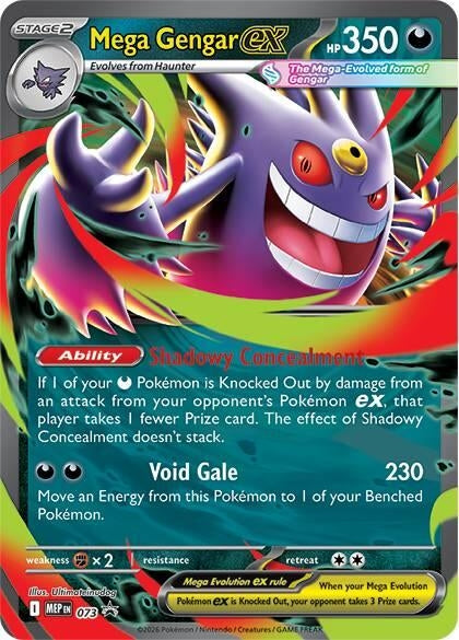Image for Mega Gengar ex - 073 (073) (ME: Mega Evolution Promo) (MEP) - Pokemon