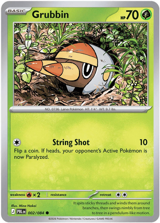 Image for Grubbin (002/084) (ME05: Pitch Black) (PBL) - Pokemon