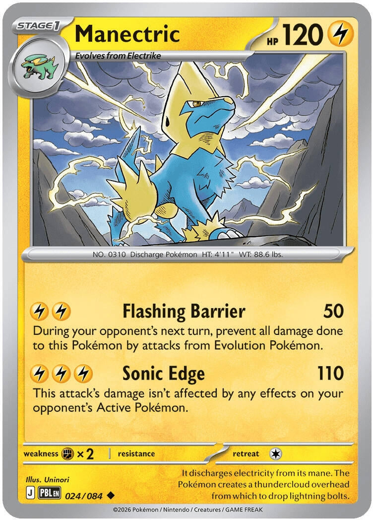 Image for Manectric (024/084) (ME05: Pitch Black) (PBL) - Pokemon