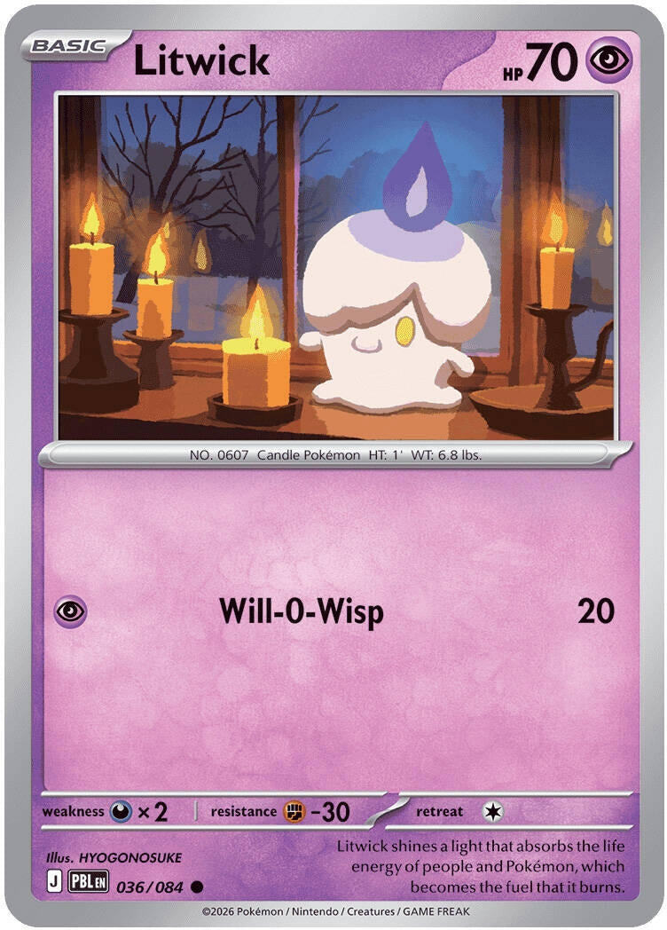 Image for Litwick (036/084) (ME05: Pitch Black) (PBL) - Pokemon
