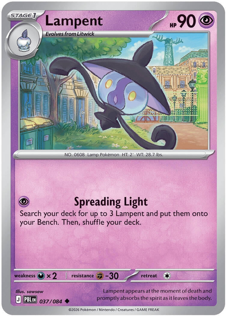 Image for Lampent (037/084) (ME05: Pitch Black) (PBL) - Pokemon