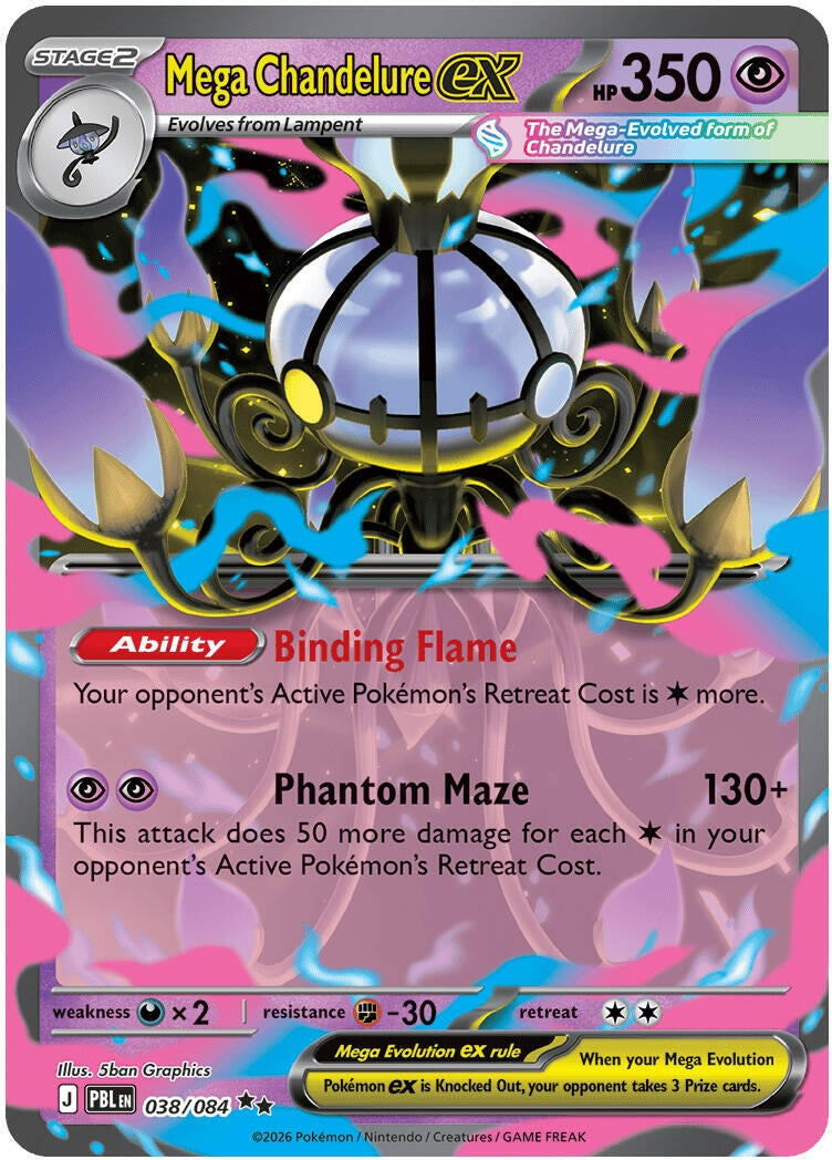 Image for Mega Chandelure ex (038/084) (ME05: Pitch Black) (PBL) - Pokemon