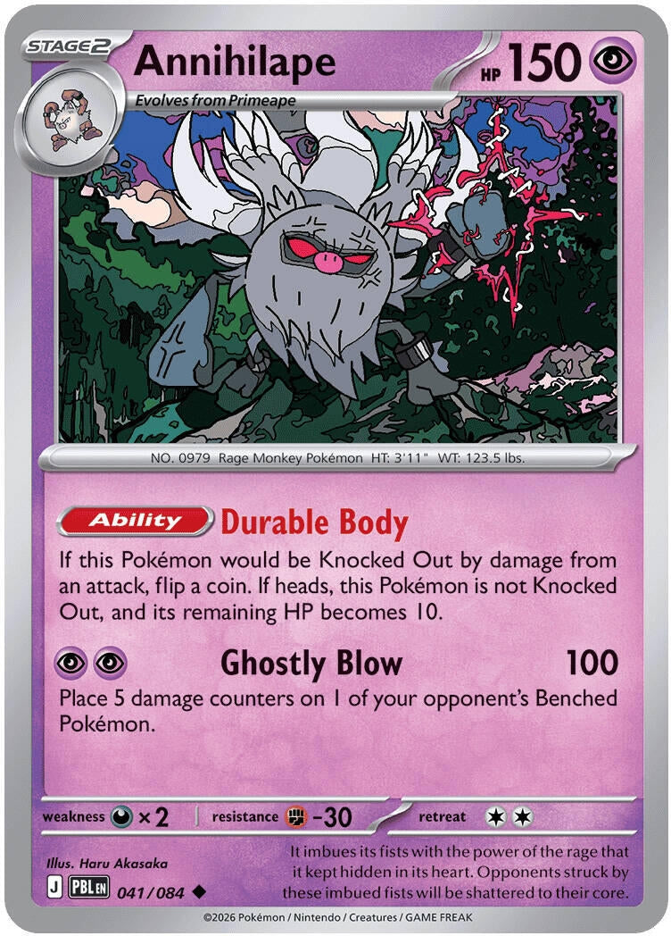 Image for Annihilape (041/084) (ME05: Pitch Black) (PBL) - Pokemon