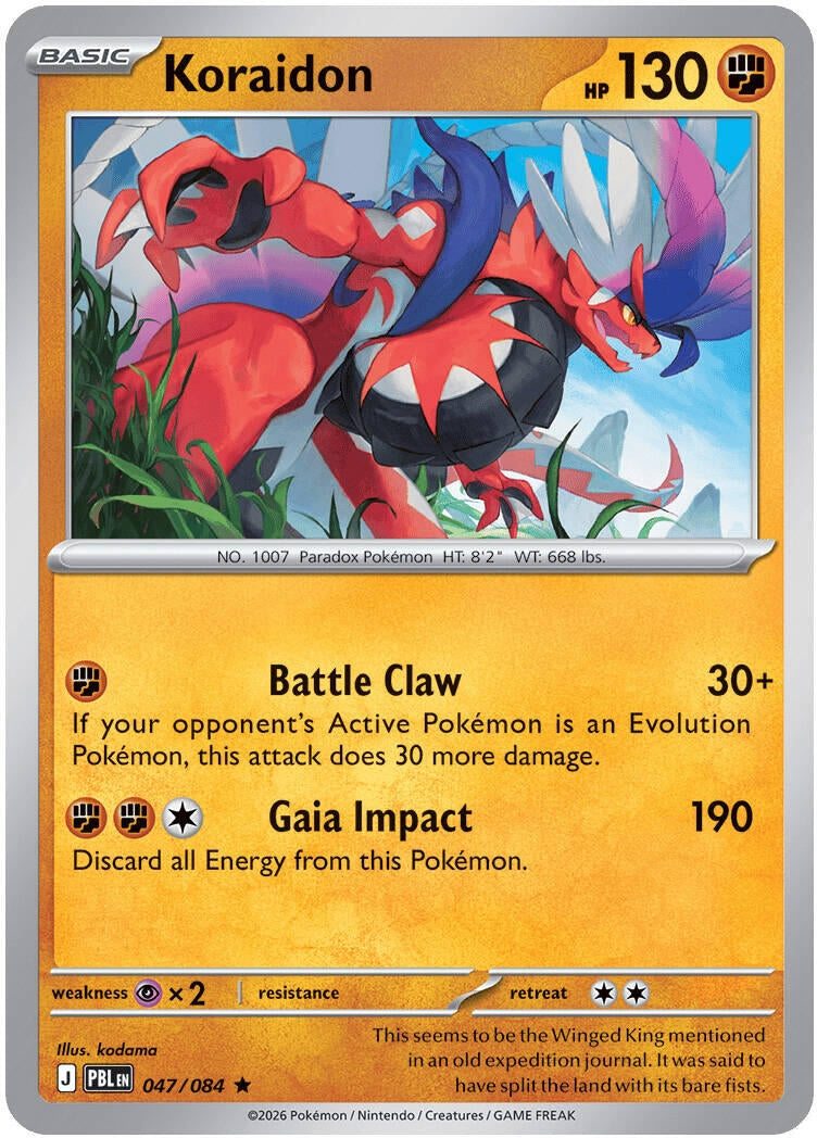 Image for Koraidon (047/084) (ME05: Pitch Black) (PBL) - Pokemon