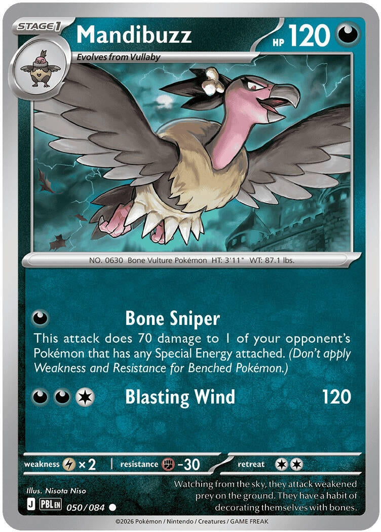 Image for Mandibuzz (050/084) (ME05: Pitch Black) (PBL) - Pokemon
