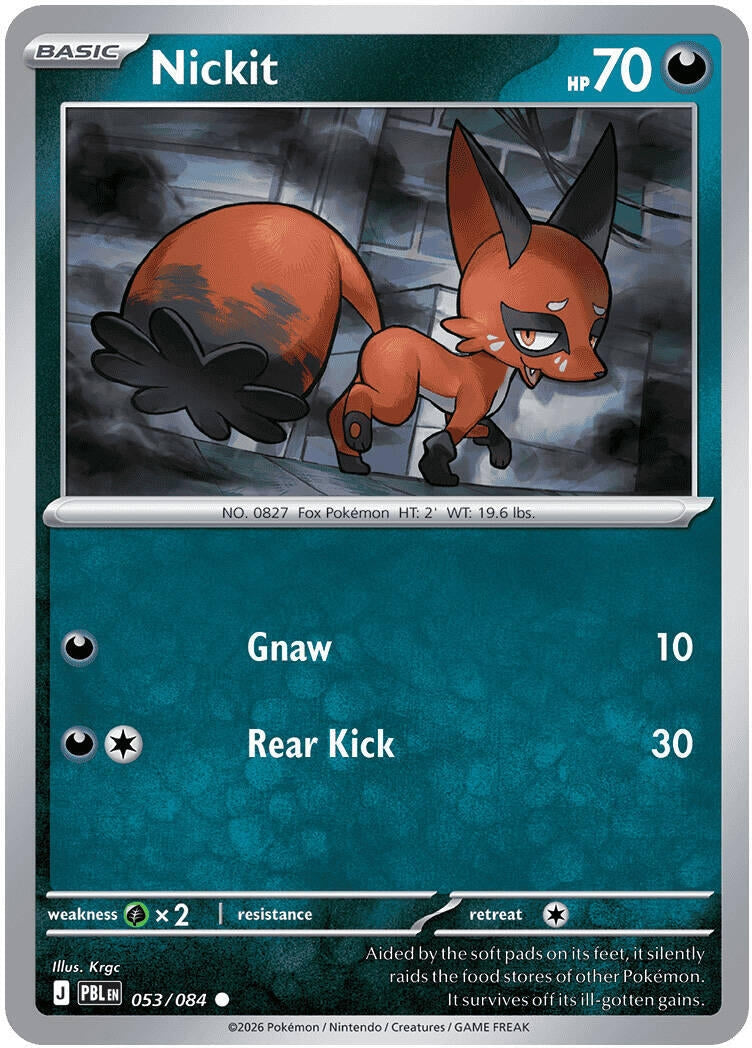 Image for Nickit (053/084) (ME05: Pitch Black) (PBL) - Pokemon