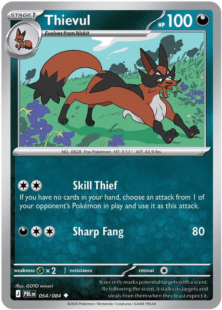 Image for Thievul (054/084) (ME05: Pitch Black) (PBL) - Pokemon