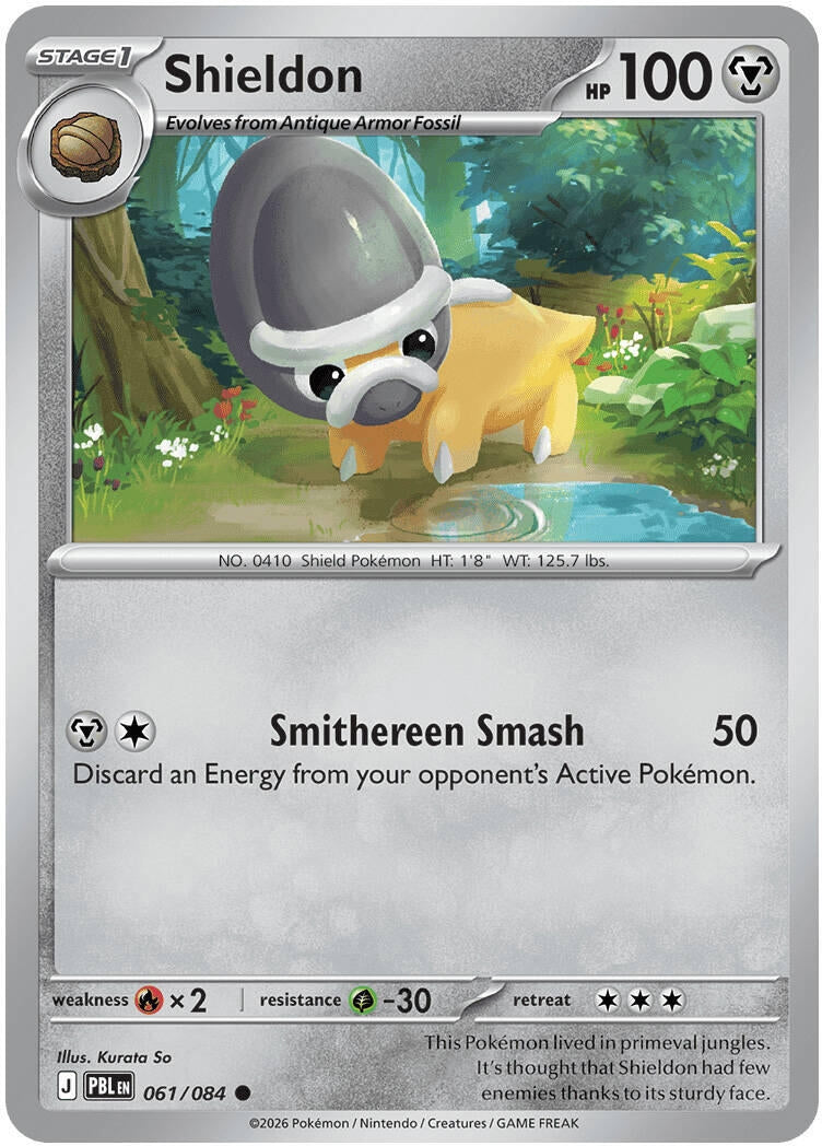Image for Shieldon (061/084) (ME05: Pitch Black) (PBL) - Pokemon