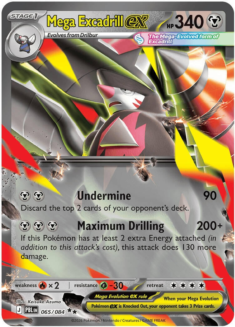 Image for Mega Excadrill ex (065/084) (ME05: Pitch Black) (PBL) - Pokemon