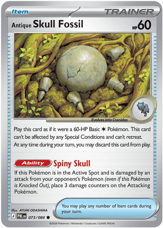 Image for Antique Skull Fossil (073/084) (ME05: Pitch Black) (PBL) - Pokemon