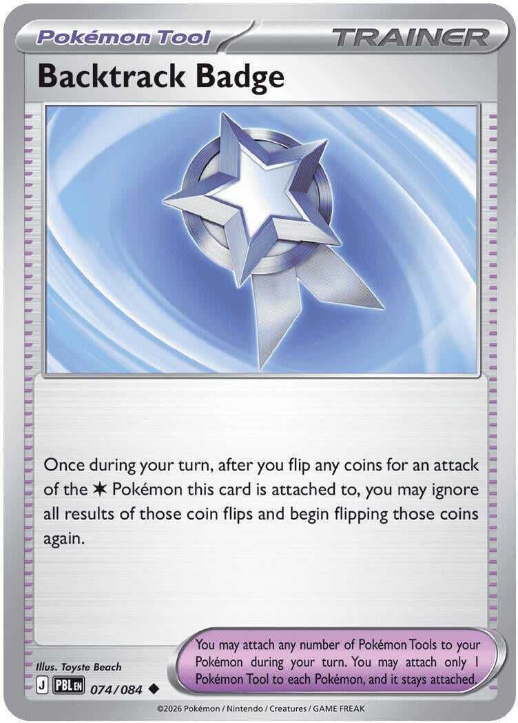 Image for Backtrack Badge (074/084) (ME05: Pitch Black) (PBL) - Pokemon