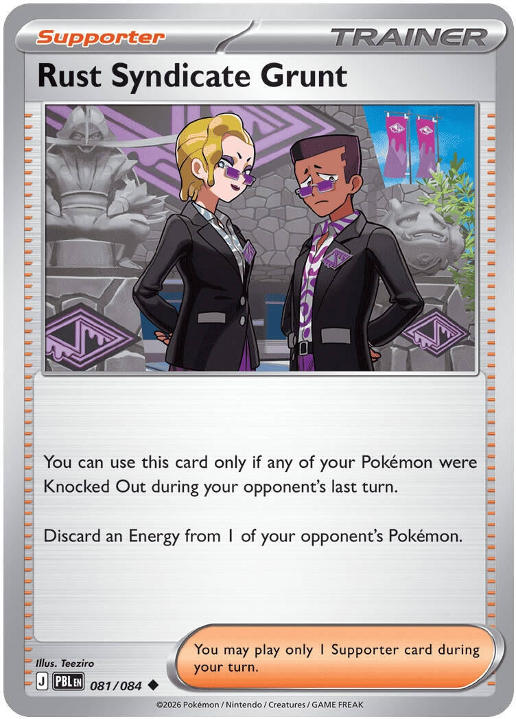 Image for Rust Syndicate Grunt (081/084) (ME05: Pitch Black) (PBL) - Pokemon