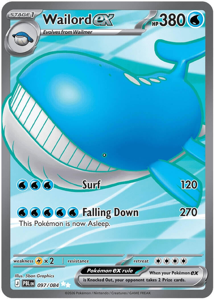 Image for Wailord ex (097/084) (ME05: Pitch Black) (PBL) - Pokemon