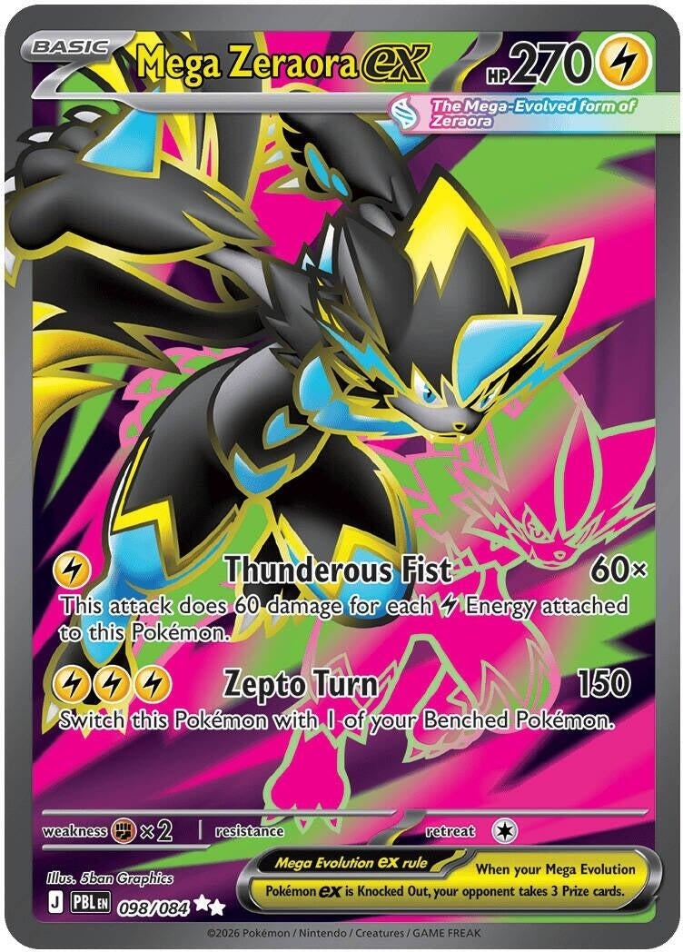 Image for Mega Zeraora ex (098/084) (ME05: Pitch Black) (PBL) - Pokemon